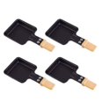 thumbnail image 2 of TidBay 1/4Pcs Mini Grill Pan for Raclettes Non-Stick Coated Grill Plate Square Triangle Shape Cheese Melting Accessories, 2 of 8