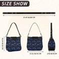 thumbnail image 2 of Iauyy Women's Handbag Removable Shoulder Satchel Bag-Polyester and PU leather ，The Glowing Fireflies, 2 of 7