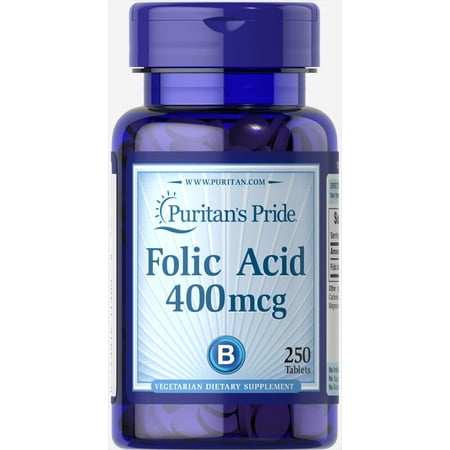 UPC 074312114038 product image for Puritan's Pride Folic Acid 400 mcg-250 Tablets | upcitemdb.com