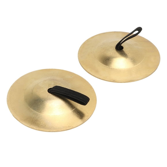 Belly Dancing Finger Cymbals, Good Polished Texture Great Craftsmanship Finger Cymbals  For Party For Gift Gold