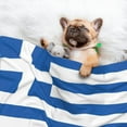 thumbnail image 2 of Dog Blanket Flag Of Greece Soft Dog Blankets for Small Medium Dogs Pet Cat Puppy Blanket Mat Cover, 2 of 7