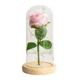 thumbnail image 2 of Artificial Rose Flowers Eternal Rose with LED Light Realistic Looking Battery Powered Simulation Rose Flower Holiday Gifts, 2 of 8