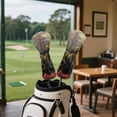 thumbnail image 3 of Uorisanigo Golf Club Covers Motorcycle Skull Driver Headcover Fairway Wood Hybrid Golf Club Head Covers, Funny Accessories, Golfer Gifts for Men & Women, Set of 3, Easy to Wear, 3 of 7