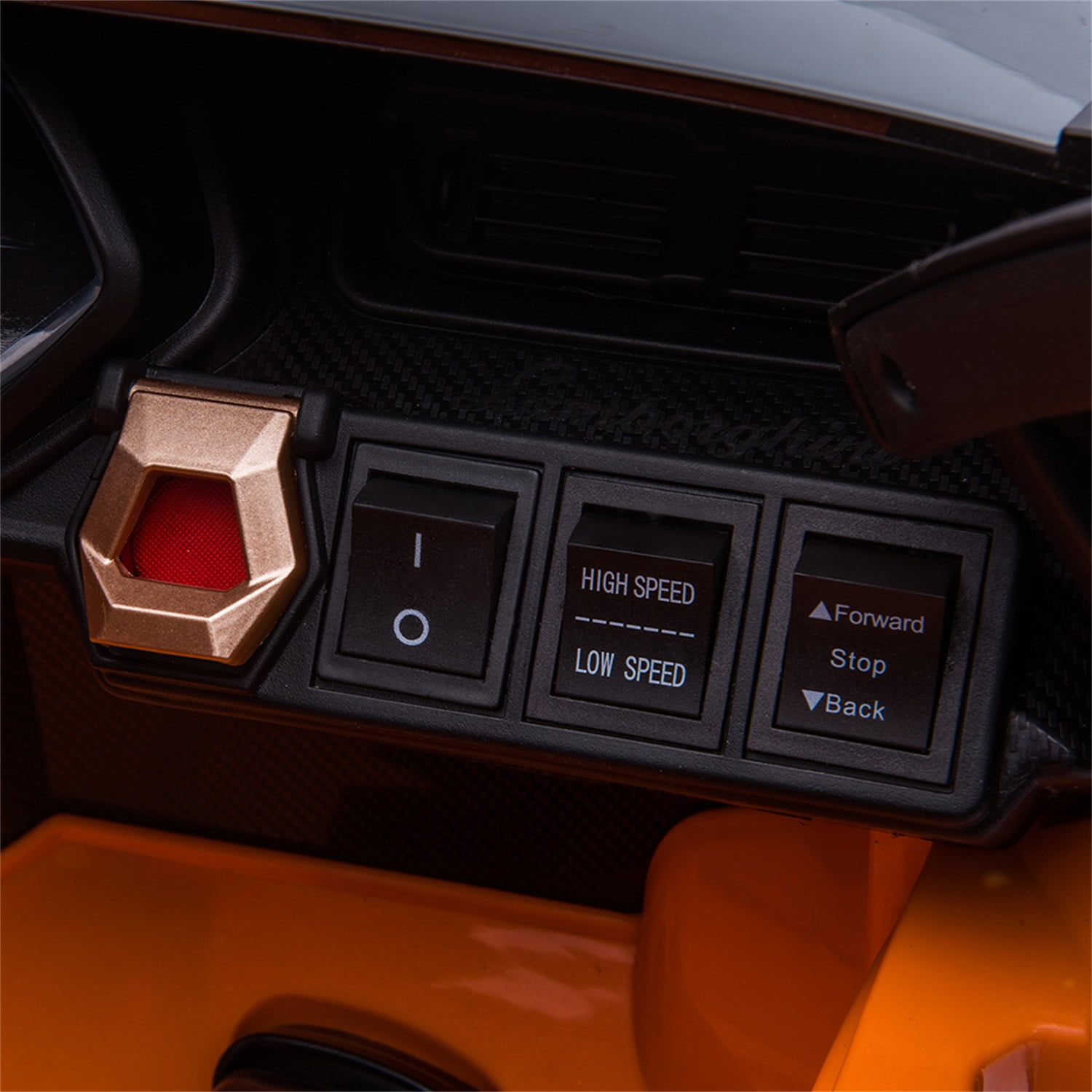CIPACHO 42" Licensed Lamborghini SIAN, Kids Electric Ride On 12V Battery Powered Sports Car Toy with 2 Speeds, Parent Control, Sound System, Orange CIPACHO 42" Licensed Lamborghini SIAN, Kids Electric Ride On 12V Battery Powered Sports Car Toy with 2 Speeds, Parent Control, Sound System, Orange