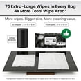 thumbnail image 3 of Air Jungles Electronic & Lens Cleaning Wipes, 70 Count (Pack of 2), 8x10 Quick-Dry Screen Wipes for Phones, Laptops, TVs, Tablets, Glasses, Keyboards, Streak-Free, 3 of 8