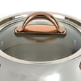 thumbnail image 2 of BergHOFF Ouro Gold 18/10 Stainless Steel 8" Stockpot with Glass Lid, 5qt., 2 of 6