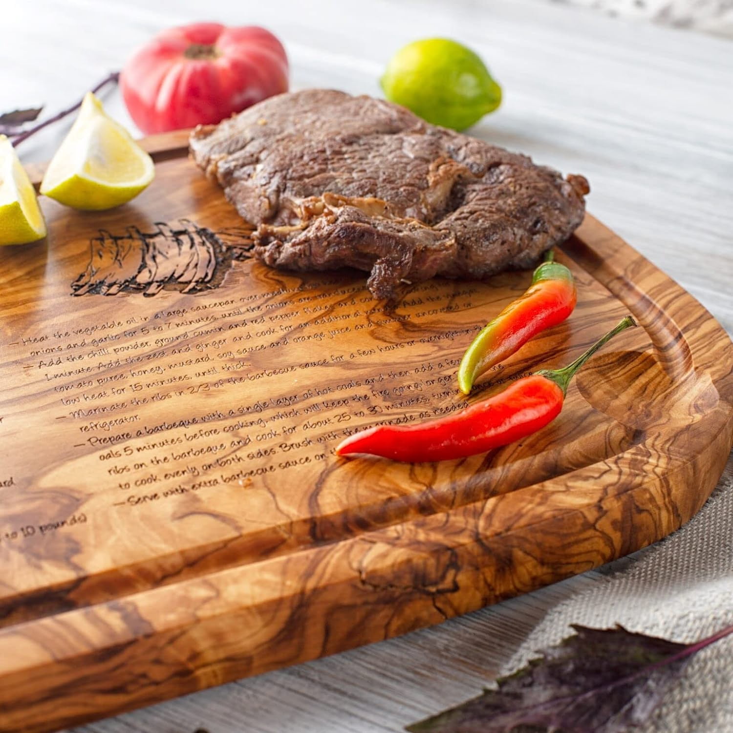 Oak wood meat chopping board – GIFTART