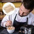 thumbnail image 3 of 100 x 12cm Wooden Coffee Stirrers - Eco-Friendly, Natural, Sustainable, 3 of 6
