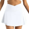 thumbnail image 3 of Mgmyaa Women's Mini Skorts Outdoor High Waisted Tennis Skirt Solid Color Pocket Yoga Skirt, 3 of 6