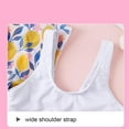 thumbnail image 3 of URMAGIC Child Girls 3 Pieces Floral Bikini Set and Kimono Bathing Suit Swimsuit,Yellow Lemon, 3 of 9