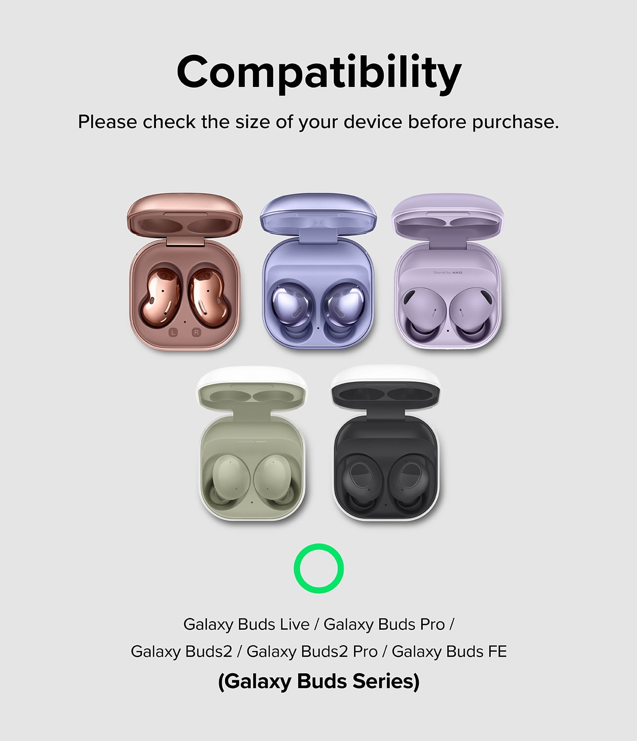 Ringke Onyx Compatible with Galaxy Buds FE/Buds 2 Pro/Buds 2 / Pro