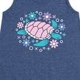 thumbnail image 3 of Instant Message - Turtle And Flowers - Toddler & Youth Girls A-line Dress, 3 of 6
