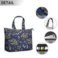 thumbnail image 3 of Flower Women's Large Weekend Travel Bag Moving Canvas Handbag Thick Double Layer Beach Weekend Travel Unisex Hospital Maternity Delivery with Toiletry Waterproof, 3 of 5