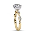 thumbnail image 4 of IGI Certified Lab Grown Diamond Ring | Center 8mm Cushion Cut Solitaire Engagement Promise Rings For Women In 18k Solid Yellow Gold | F-G, VS-SI Quality (3.10 Ctw) Ring Size-9, 4 of 7