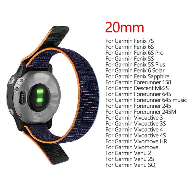 Peggybuy Nylon Loop Strap for Garmin Fenix 7 7S 7X 6X 6S 6 Pro 5X 5S Sport Watch Bands Walmart