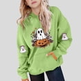 thumbnail image 1 of YUNAFFT Chandail à Capuchon pour Enfants 5-15 Ans avec Poche Manches Raglan Molleton Japonais Décontracté Halloween Automne Hiver Multicolore, 1 of 4
