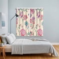 thumbnail image 5 of Curtains 84 Inches Long 2 Panels, Retro Floral Grommets Window Treatment Curtain, Farmhouse Botanical Leaves Flowers Thermal Curtains Drapes for Living Room/Bathroom, 5 of 9