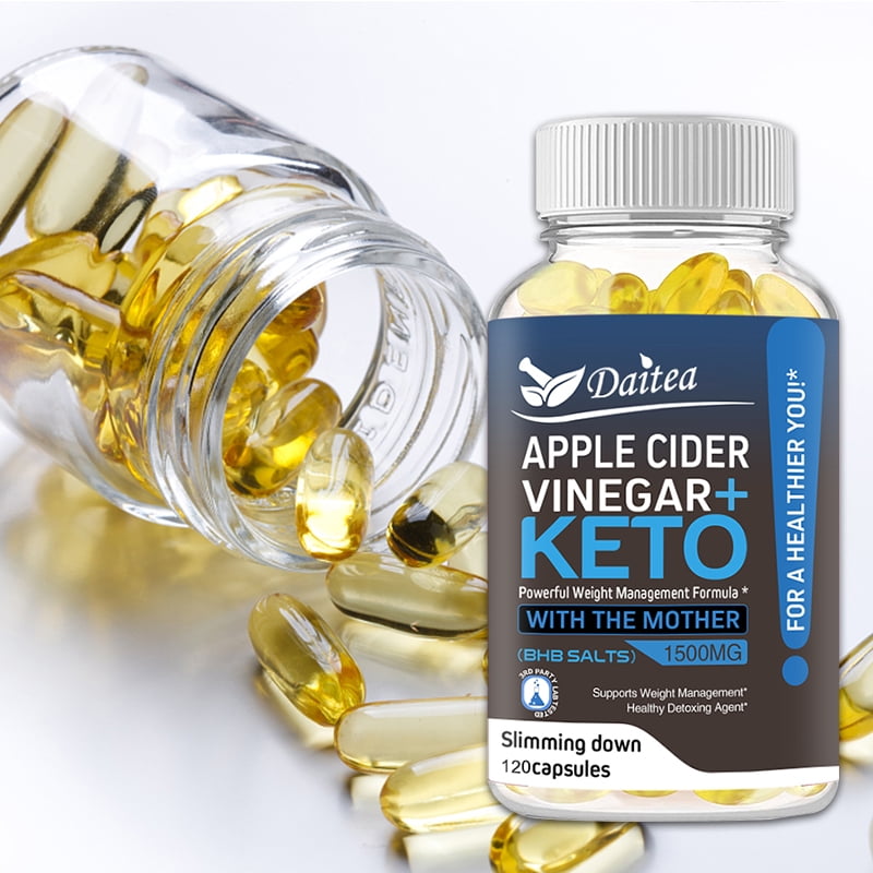 Apple Cider Vinegar Capsules with The Mother Plus Keto BHB for Women