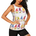 thumbnail image 2 of Womens Workout Tank Tops, Autumn Funny Gnomes Racerback Tank Tops Quick Dry Vest Sleeveless Athletic Yoga Gym, 2 of 7