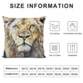 thumbnail image 5 of Orinice Oil Painting Lion Throw Pillow Cover King of Wild Animals Pillow Case Cotton Linen Cushion Cover Decorative for Outdoor Home Couch Yellow, 5 of 5