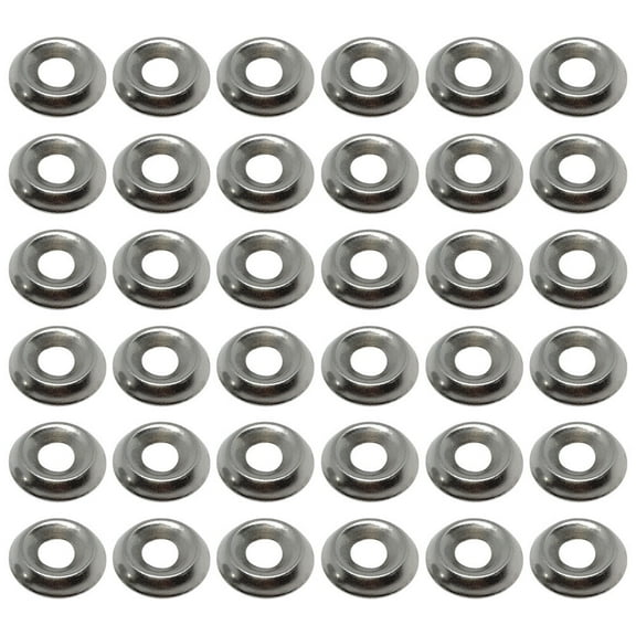 COSMOBETTY 100Pcs Stainless Steel Cup Washers for Sealing and Support in Wet Environments 1.30X1.30X0.25in