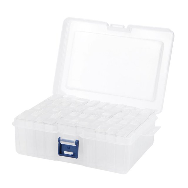 Caja Transparente Pintura Diamantes para Recipiente para Uñas (42 Ranuras)