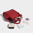thumbnail image 5 of Bolsos tipo cubo de piel auténtica para mujer, bolsos de diseño de lujo, carteras, novedad de 2024, primera capa de piel de vaca, asa superior, pequeños bolsos de hombro, 5 of 5
