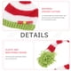 thumbnail image 4 of EeaseMX Gorro de ganchillo hecho a mano NUOLUX estilo navideño para bebé recién nacido, ropa, accesorios para fotografía de bebé, 4 of 7