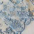 thumbnail image 2 of Faty-T Lace Kitchen Tier Curtains, Sheer Scalloped Floral Embroidered Small Cafe Curtain, Light Filtering Short Curtains for Living Room Bathroom, 2 of 6