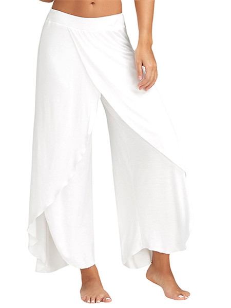 split flared trousers