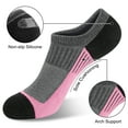 thumbnail image 6 of Loritta 12 Pairs No Show Socks Womens Low Cut Athletic Running Cushioned Invisible Non Slip Socks, Size 6-8, 6 of 6