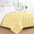 thumbnail image 2 of Spirit Linen Home - King Microfiber Honeycomb Yellow/White Comforter, 2 of 2