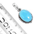 thumbnail image 2 of Natural Blue Chalcedony Women Jewelry 925 Sterling Silver Pendant, 2 of 3
