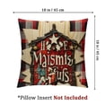 thumbnail image 4 of nygtbtfer Christmas Pillow Red Black Holy Night Throw Pillow Case Decorative Cushion Cover Case for Farmhouse Home Couch Sofa, Set of 2 White, 4 of 7