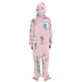 thumbnail image 3 of Soft Big Kids Onesie Pajamas Cozy Loose-Fit Jumpsuits for kids with Pockets for Christmas Lounge & Play Cat Holding Christmas Gifts, 3 of 8