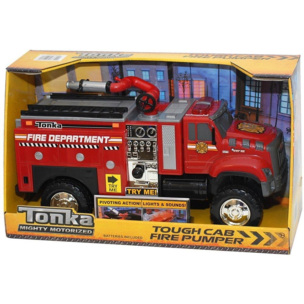 Tonka Mighty Motorized Tough Cab Fire Pumper, Red