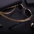 thumbnail image 4 of Cadena para Gafas de Aleación Jumpingount para Mujer Estilo Hip Hop Color Dorado 73cm, 4 of 6