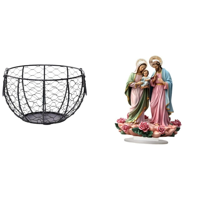 Cesta De Alambre Para Guardar Huevos, Cesta Tejida De Alambre De Hierro, Cesta Rústica Para Frutas Y Verduras, Para Encimera De Cocina, Baño, Verduras, Decoración De Escritorio De Acrílico,