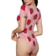 thumbnail image 2 of Balery Strawberry Body de cuello redondo de manga corta para mujer Tops de manga corta Tops básicos-Medium, 2 of 7