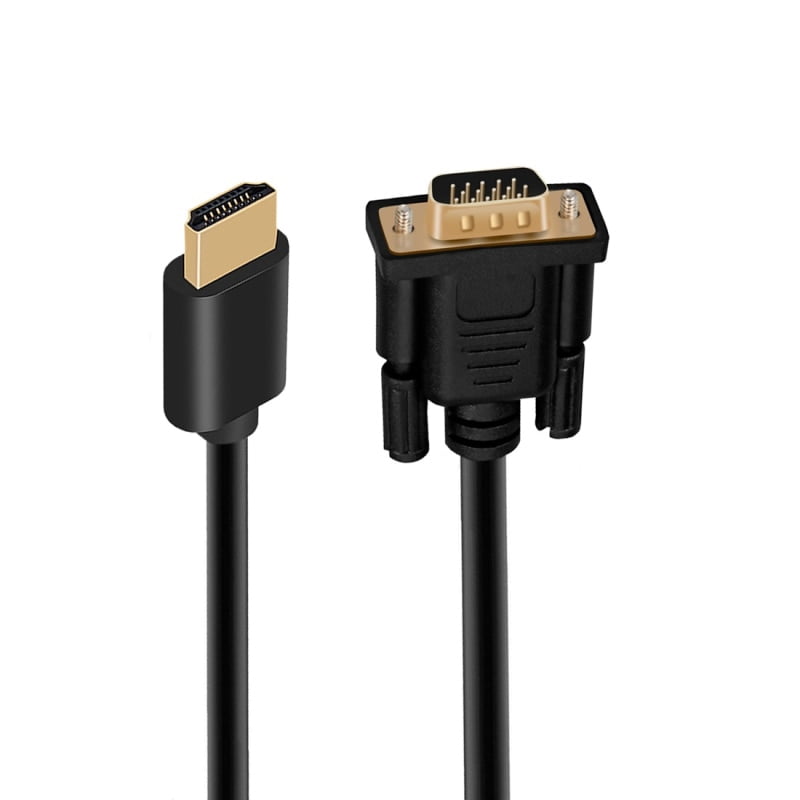 Ielectr HDMI To VGA 6 Feet Cable (Male 