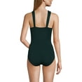 thumbnail image 2 of Lands' End Women's SlenderSuit Mesh Grecian Tummy Control Chlorine Resistant One Piece Swimsuit, 2 of 3
