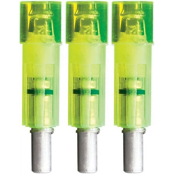 Lumenok Gold Tip Flat End Green Lighted Crossbow Arrow Nock 3 Pack NEW