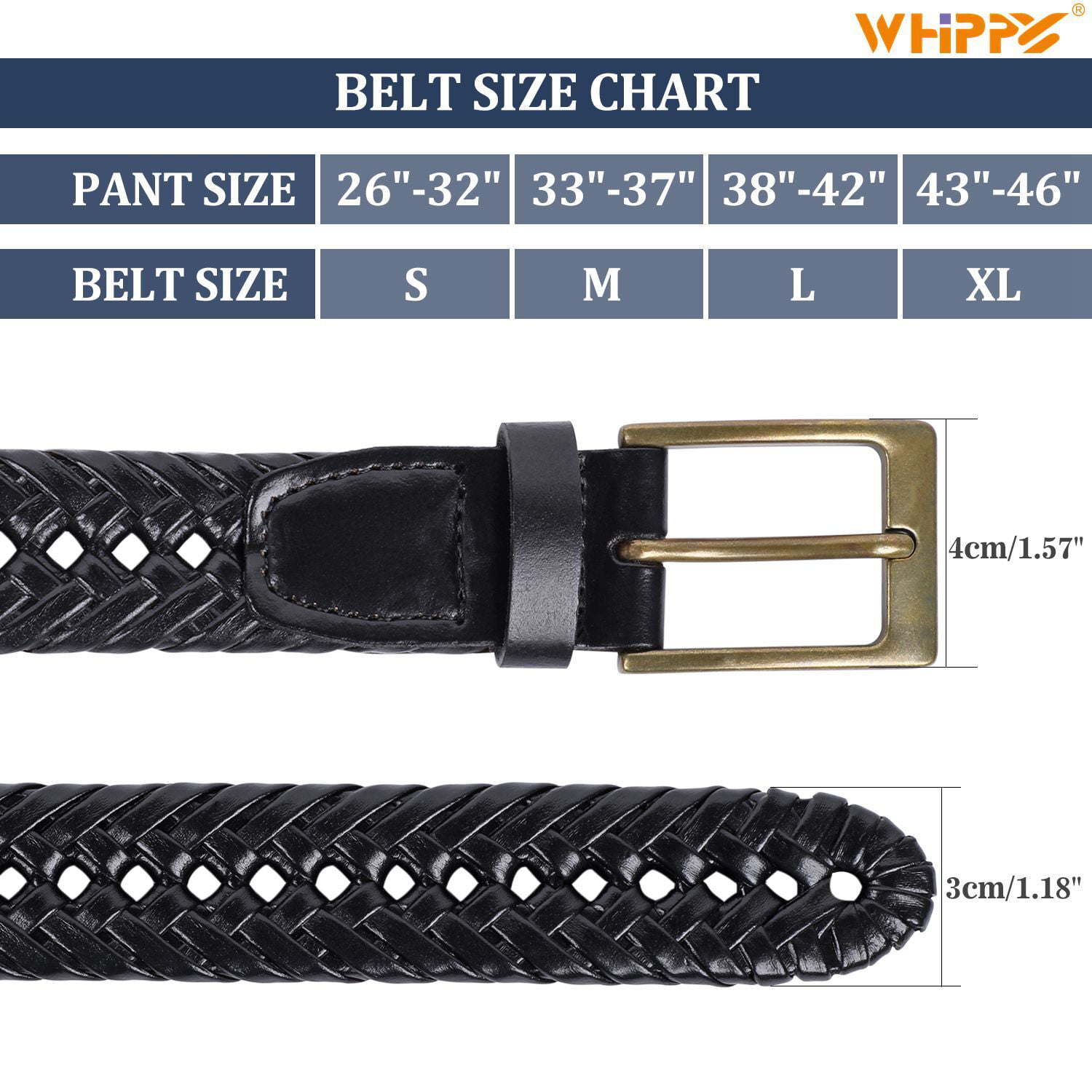 WHIPPY Women's Braided Belt Skinny Casual PU Leather Woven Belt for Jeans  Pants 2-brown Fit Pant up to 35