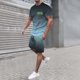 thumbnail image 2 of Playeras De Algodón Para Hombre, Camiseta Holgada Con Estampado De Letras De Ciudad Para Hombre, Conjunto De Ropa Deportiva De Verano, Ropa Deportiva Informal, 2 of 4