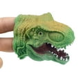 thumbnail image 4 of Linnyunggg Green Hand Puppets Role Play Realistic Head Dinosaur Finger Glove Toys Toddler Construction for Toddlers, 4 of 5