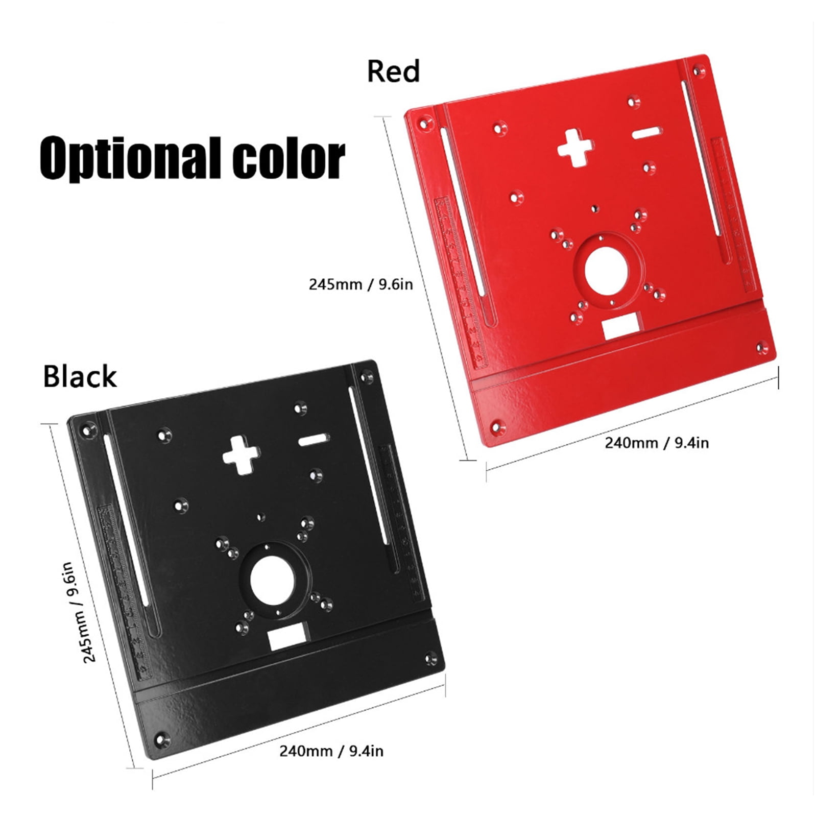 lanema Woodworking Electric Trimming Machine Router Table Insert Plate for w/ Rings Jig