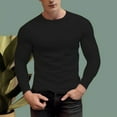 thumbnail image 6 of Men's 300g 100% Cotton Round Neck Regular Solid Long Sleeve T-Shirt, 6 of 13