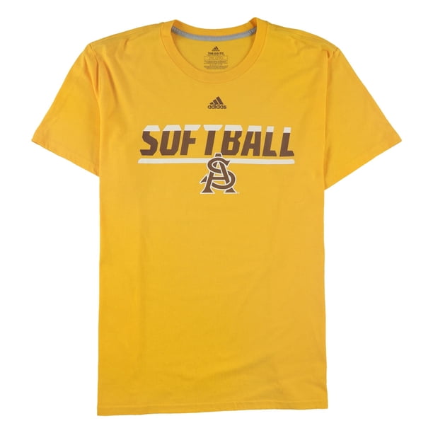 Adidas Mens ASU Softball Graphic T-Shirt yellow L
