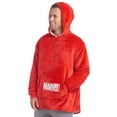 thumbnail image 4 of Marvel Avengers Newborn Baby Boy or Girl Oversized Blanket Hoodie Sherpa Wearable Hooded Lounge Sweatshirt One Size, 4 of 5