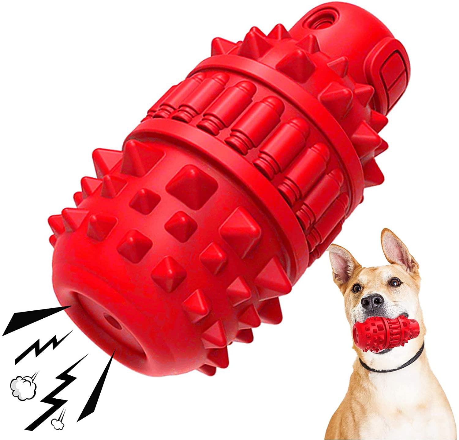 Dog Squeak Toy for Aggressive Chewers, Indestructible